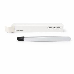 Spoiled Child White Tweezer with Black Tip